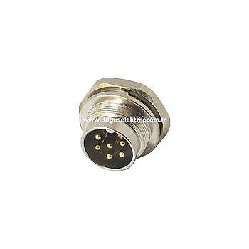 6 Pinli Makine Erkek Metal Konnektr J09-6B1 MAOJWEI