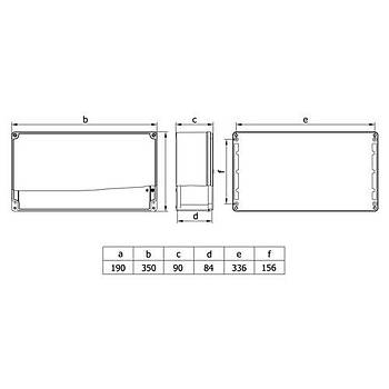 190x350x90mm IP67 Al�minyum Buat 402522 METE ENERJ�