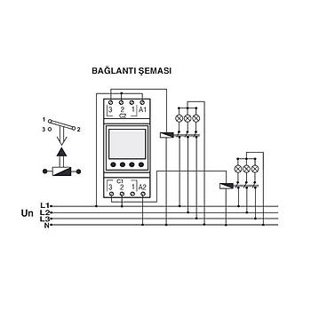 MCB-50T Dijital Zaman Saati (Paydos Saatleri iin Zaman Rlesi) ENTES