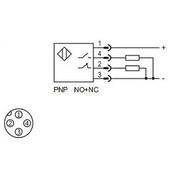 LR12TBF04DPRY-E2 M12 PNP NO+NC 10-30VDC ndktif Sensr LANBAO