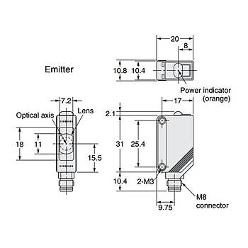E3Z-T86 15m Kar��l�kl� Fotosel OMRON