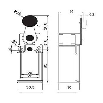 GLS-121 Metal Makaral� �ift Y�nl� Limit Switch GWEST