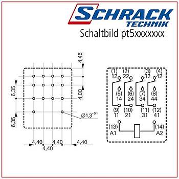 PT570524 24VAC 4 Kontakl 6A Rle SCHRACK