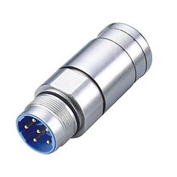 6 Pinli Seyyar Erkek Metal G Konnektr M23-PSSSST-06 FINECABLES