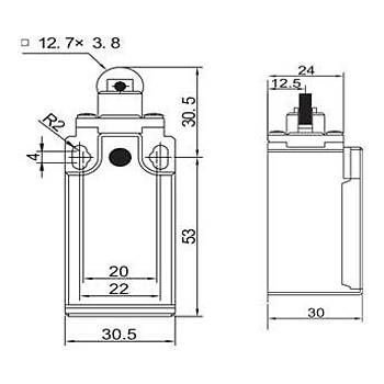 GLS-103R Metal Makaral Resetli Limit Switch GWEST