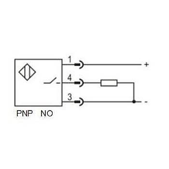 LR08TBN04DPOY-E2 M8 PNP/NO Konnektörlü Ýndüktif Sensör LANBAO
