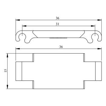 20x25mm Hareketli Kablo Tama Kanal Kapama Paras HKP020025ZKA EMAS