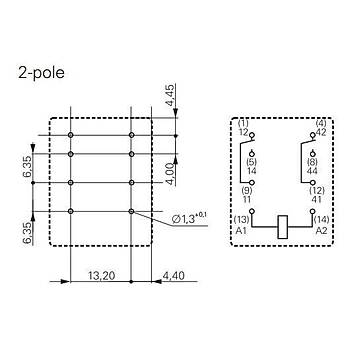 PT270524 24VAC 2 Kontakl� 12A R�le SCHRACK