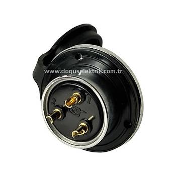 3 Pinli Makine Erkek Metal Konnektr 30M-3E MAOJWEI