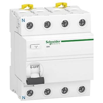 A9R50425 4x25A 30mA AC Tip Kaak Akm Koruma Rlesi SCHNEIDER