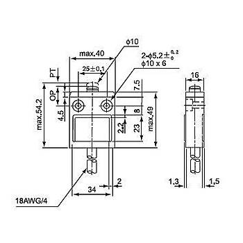CZ-3101 Metal Pimli Kablolu IP67 Limit Sivi CNTD