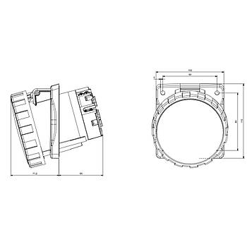 5x63A CEE Norm Trifaze Eik Makine Prizi 418.6367 SCAME