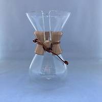 Cam Kahve Demleyici, Ah�ap Tutacakl�, 5 cups