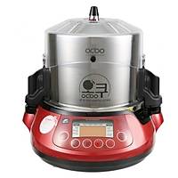 OCOO Automatic pressure double boiler, red