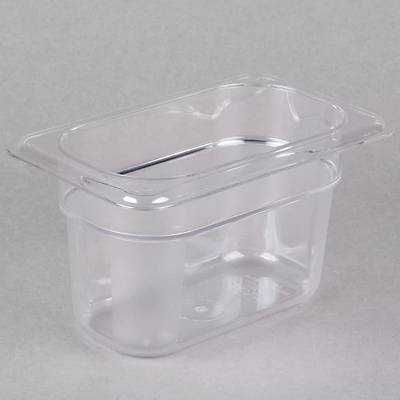 Cambro 94CW135 Camwear 1/9 Size Clear Food Pan, 6'l