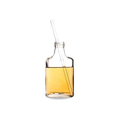 100% Chef Straight Glass Straw, 20cm, 24 adet