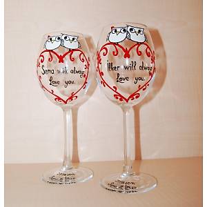 Sevimli Bayku�lar Temal� Kadehler