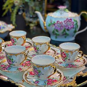 El Boyama Porselen Demet Kahve Fincan�