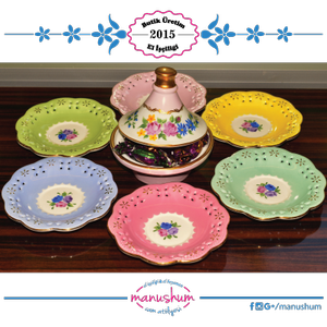 Porselen Desenli �ay Taba��