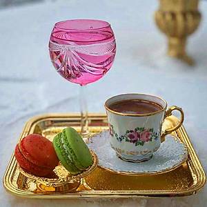 El Boyama Porselen Manolya Kahve Fincan�