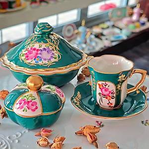 El Boyama Porselen Fulya Kahve Fincan�