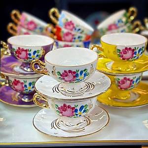 El Boyama Porselen Sultan Kahve Fincan�