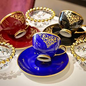 El Boyama Porselen Barok Kahve Fincan�