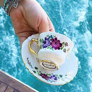 El Boyama Porselen Royal Kahve Fincan�