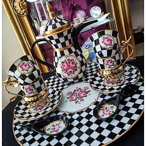 Yuvarlak Damal� Tepsi