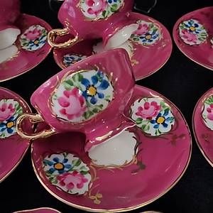 El Boyama Porselen Sultan Kahve Fincan�