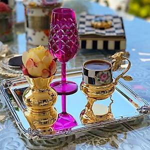 El Boyama Porselen Gold Zarfl� Tabaks�z Damal� Fincan