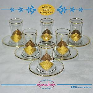 Barok Yald�zl� �ay Bardak Tak�m�