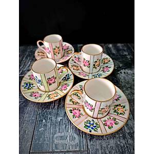 El Boyama Porselen Defne Kahve Fincan�