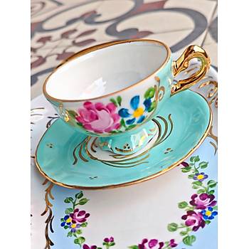 El Boyama Porselen Sultan Kahve Fincan�