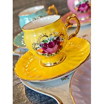 El Boyama Porselen Beyzade Kahve Fincan�