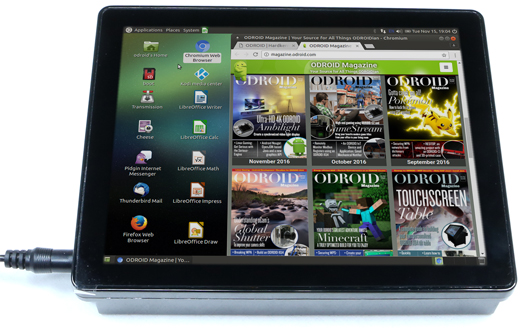 ODROID-VU8C : 8inch Touch Display Shell Kit