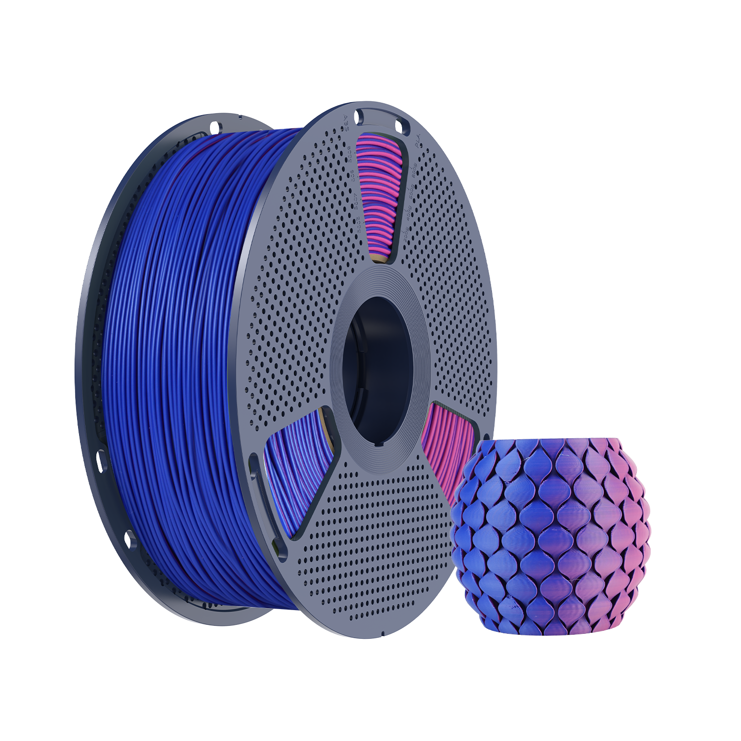 SUNLU PLA Matte Dual Filament Kırmızı Mavi 1.75mm 1kg