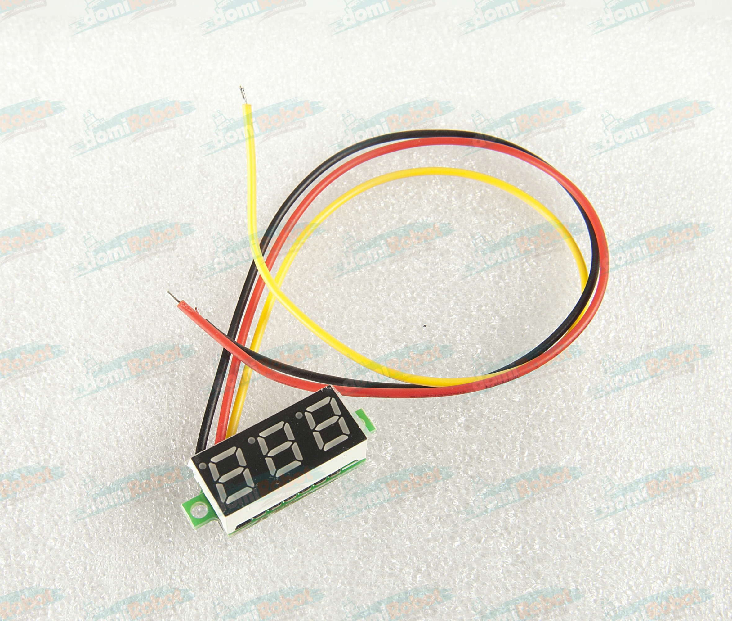 Voltmetre DC 0.28inc 3.5-30V - YEŞİL - 3 Telli