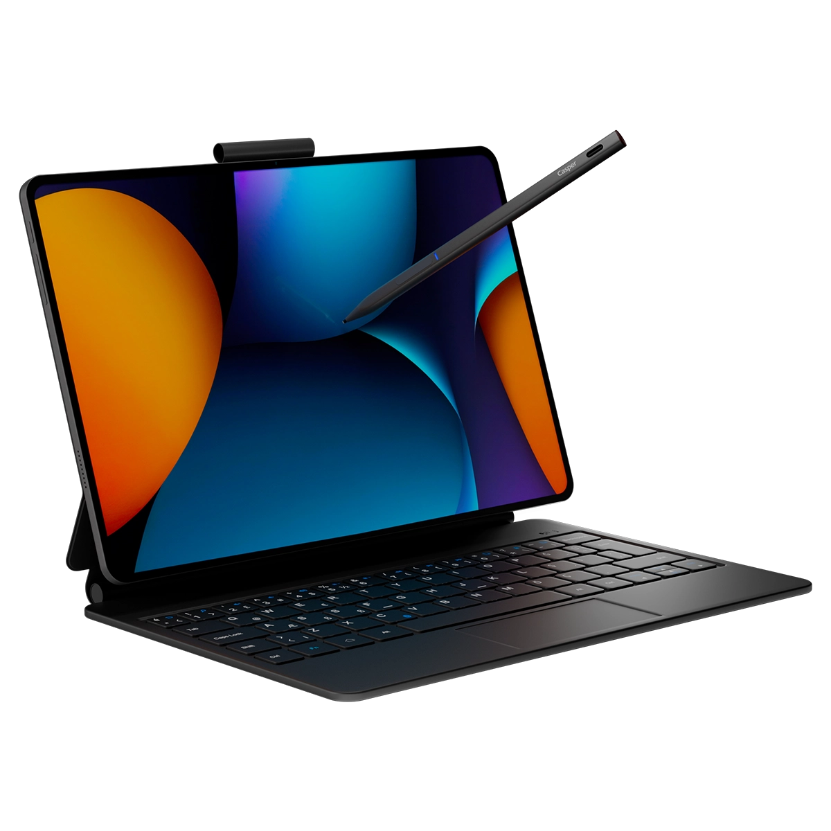 Casper PAD H10 Pro 12.6" OLED Tablet Kalem + Klavyeli Deri Kılıf