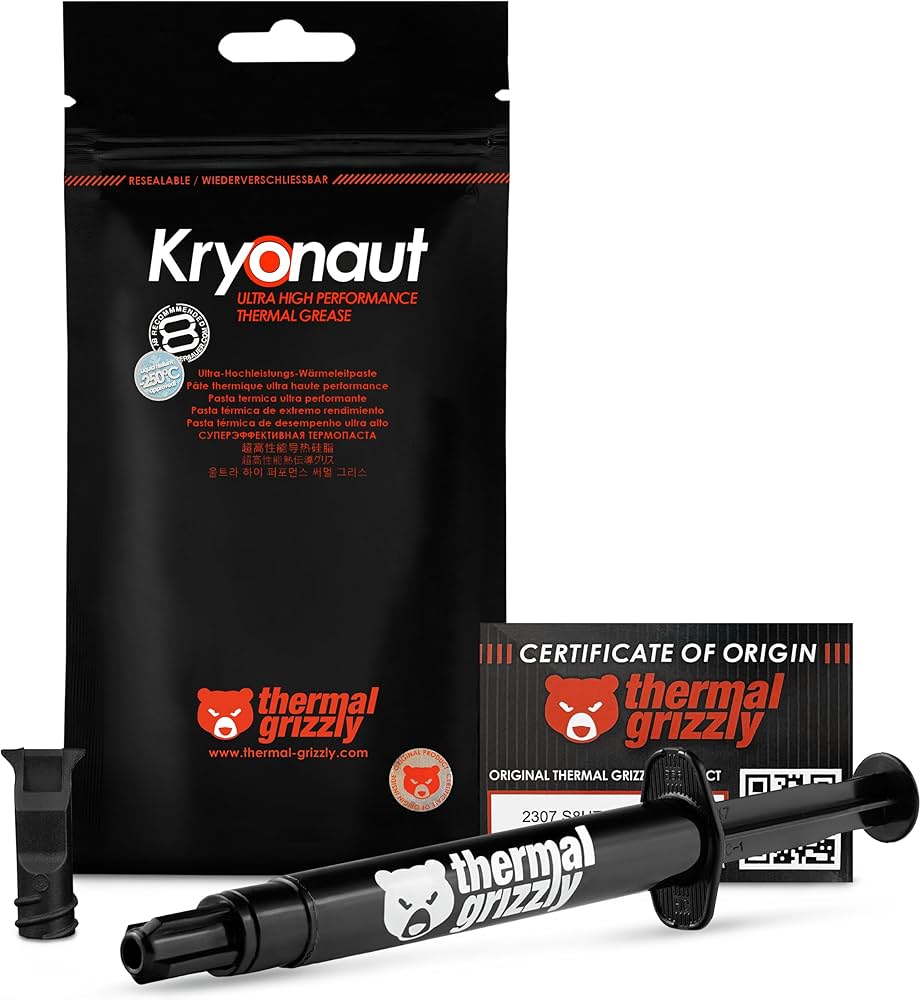 Thermal Grizzly Kryonaut 1gr 12.5W-Yüksek Performanslı Termal Macun