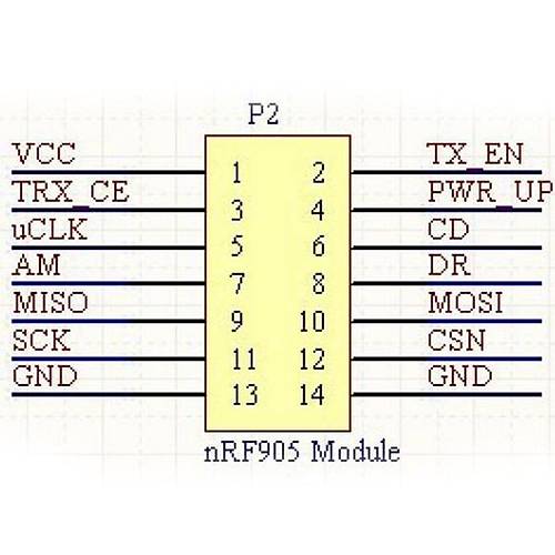 Wireless NRF905SE Transceiver Modül -  Alýcý Verici Modül (Antenli)