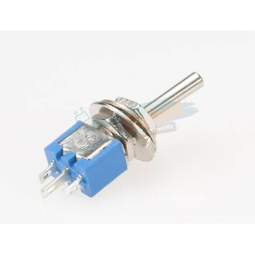 3Pin Mini Toggle Switch On/Off  (SMTS-102-1A)