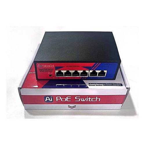 H��TACHI 4 PORT POE 2 UPLINK 10/100 MBPS 78W ETHERNET SW�TCH