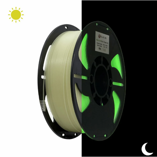 ELAS GLOW PLA+ Filament Yeil 1.75mm 1Kg