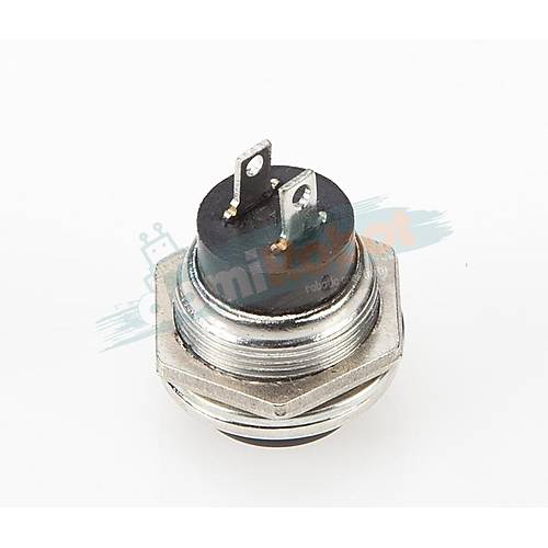 Push Buton Metal Kasa Siyah Tu