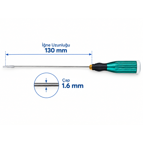 3D Yaz�c� Extruder Temizleme Tornavidas� - 1.6mm x L130mm
