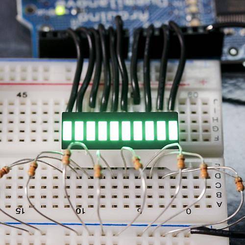 SparkFun 10 Segment LED Bar Graph - Yeil