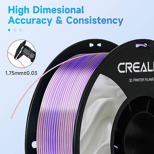 Creality CR-SILK PLA Filament Pembe-Mor Çift Renk 1.75mm 1kg