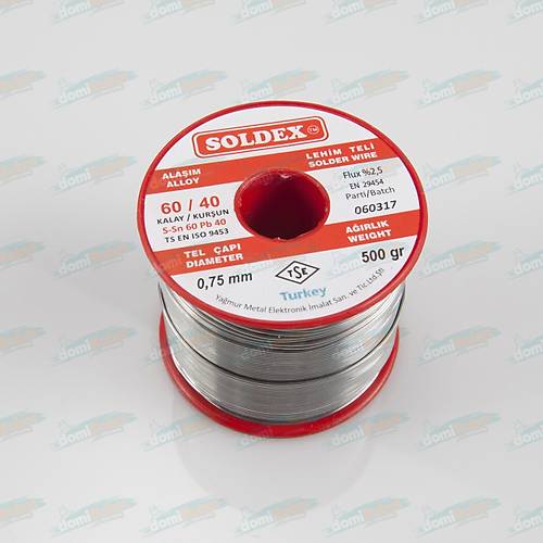 0.75mm 500 gr Soldex Lehim Teli