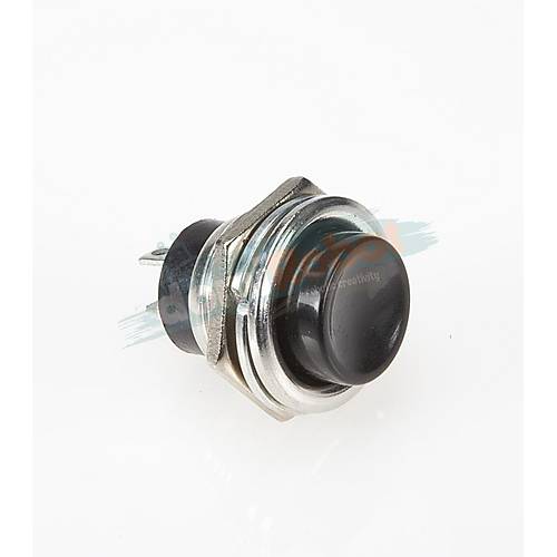 Push Buton Metal Kasa Siyah Tu